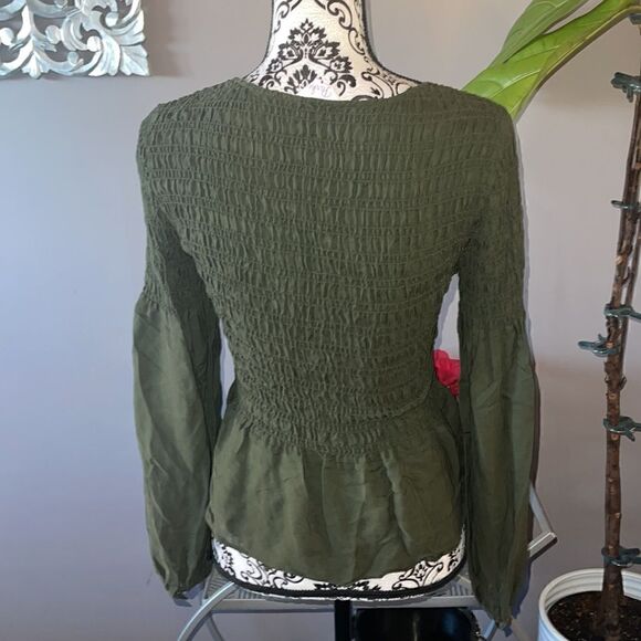 Parker green ribbed square neck top - Picture 4 of 6